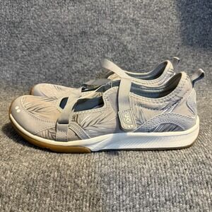 Ryka Shoes Womens 8.5 M Kailee Mary Jane Gray Fabric Casual Comfort Low Top